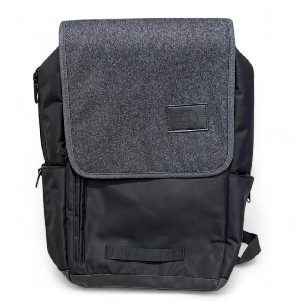 OrigAudio Barrow Laptop Backpack Black Travel Work Bag NWT